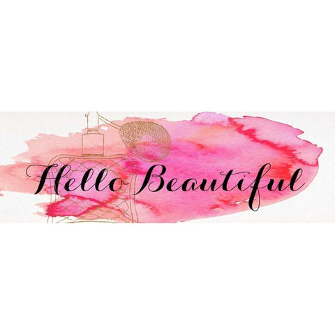 Beautiful and Gorgeous I Black Modern Wood Framed Art Print with Double Matting by SD Graphics Studio