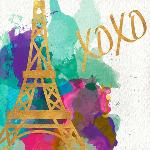 Watercolor Icons I White Modern Wood Framed Art Print by SD Graphics Studio