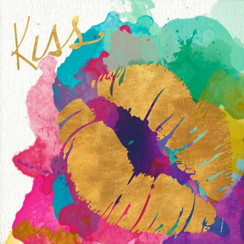 Watercolor Icons III Black Ornate Wood Framed Art Print with Double Matting by SD Graphics Studio