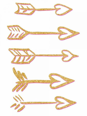 Cupids Arrows Black Ornate Wood Framed Art Print with Double Matting by Studio, Sd Graphics