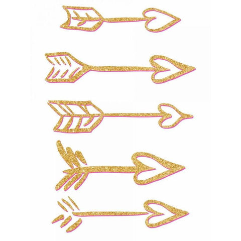 Cupids Arrows Gold Ornate Wood Framed Art Print with Double Matting by Studio, Sd Graphics