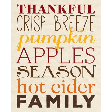 Harvest Words Gold Ornate Wood Framed Art Print with Double Matting by Studio, Sd Graphics