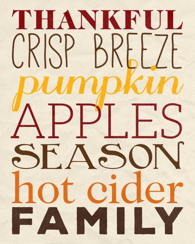 Harvest Words Black Ornate Wood Framed Art Print with Double Matting by Studio, Sd Graphics