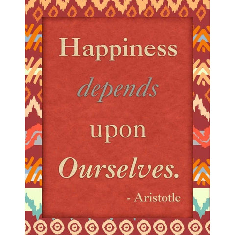 Happiness Ourselves Black Modern Wood Framed Art Print with Double Matting by Biscardi, Nicholas