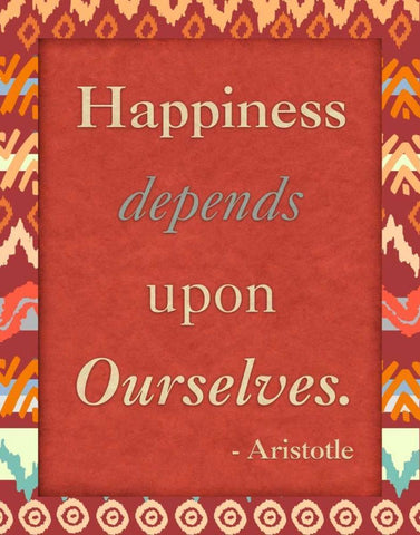 Happiness Ourselves Black Ornate Wood Framed Art Print with Double Matting by Biscardi, Nicholas