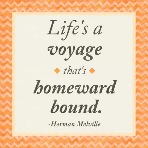 Life is a Voyage Black Ornate Wood Framed Art Print with Double Matting by Gaynor, Janice