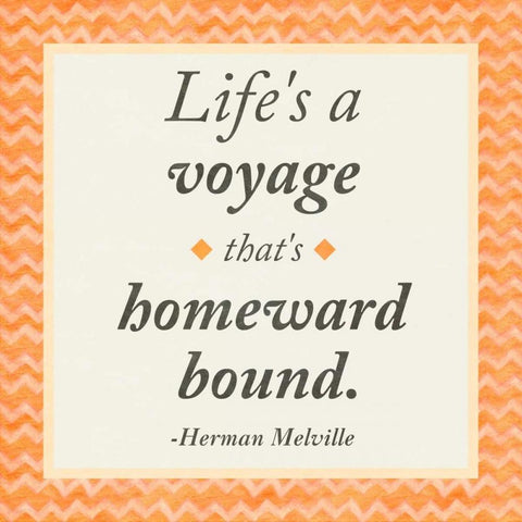 Life is a Voyage Black Modern Wood Framed Art Print with Double Matting by Gaynor, Janice