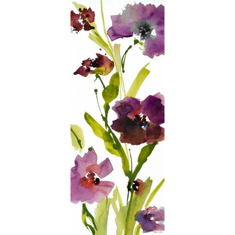 Violet le Povat II White Modern Wood Framed Art Print by Loreth, Lanie