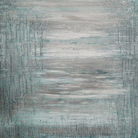 Through the Months Black Modern Wood Framed Art Print with Double Matting by Mercado, M.