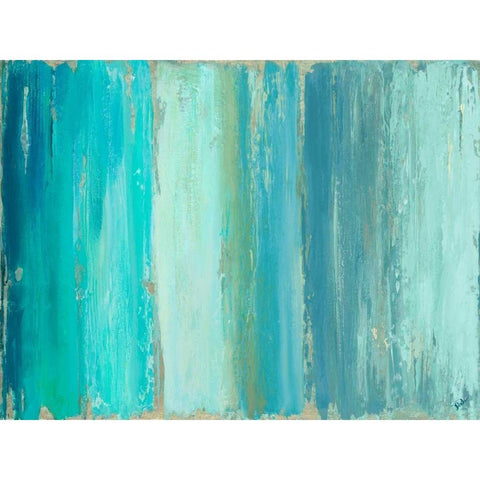 The Blue Palette Gold Ornate Wood Framed Art Print with Double Matting by Pinto, Patricia