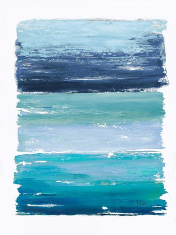 The Palette White Modern Wood Framed Art Print with Double Matting by Pinto, Patricia