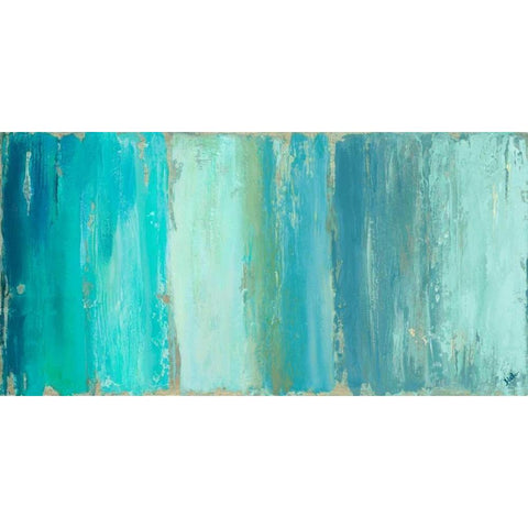 The Blue Palette White Modern Wood Framed Art Print by Pinto, Patricia