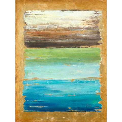 The Palette Black Modern Wood Framed Art Print with Double Matting by Pinto, Patricia