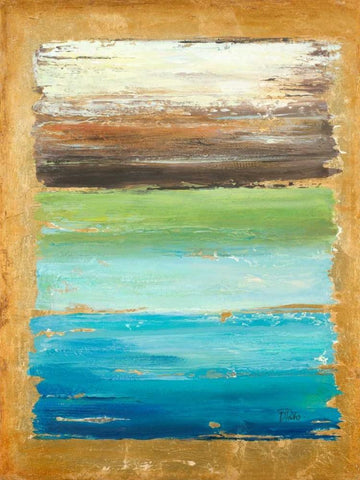 The Palette White Modern Wood Framed Art Print with Double Matting by Pinto, Patricia