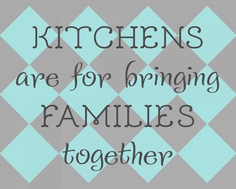 Family Kitchen Black Ornate Wood Framed Art Print with Double Matting by Studio, Sd Graphics