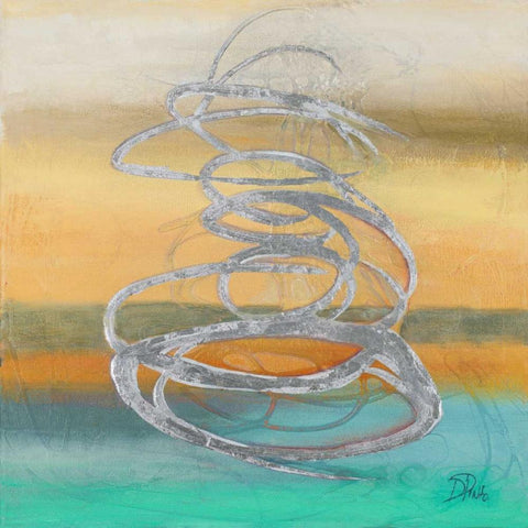 Runaway II Black Modern Wood Framed Art Print with Double Matting by Pinto, Patricia