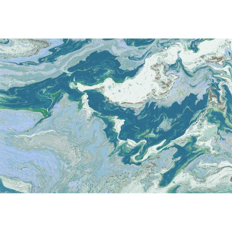 Explore the Space Gold Ornate Wood Framed Art Print with Double Matting by Mercado, M.