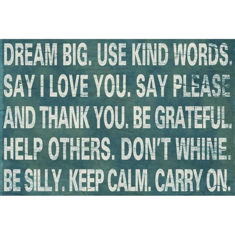 Dream Big White Modern Wood Framed Art Print by Studio, Sd Graphics