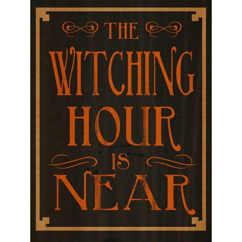 The Witching Hour White Modern Wood Framed Art Print by Studio, Sd Graphics