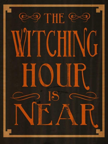 The Witching Hour White Modern Wood Framed Art Print with Double Matting by Studio, Sd Graphics