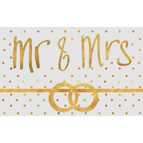 Bride and Groom White Modern Wood Framed Art Print by SD Graphics Studio