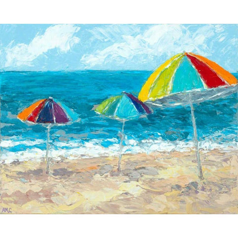 At The Shore II Black Modern Wood Framed Art Print with Double Matting by Coolick, Ann Marie