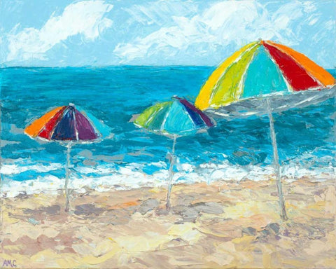 At The Shore II Black Ornate Wood Framed Art Print with Double Matting by Coolick, Ann Marie