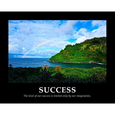 Success White Modern Wood Framed Art Print by Nawrocke, Bruce