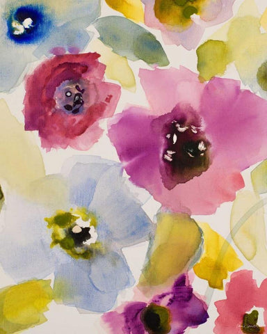 Belle Lumiere I Black Ornate Wood Framed Art Print with Double Matting by Loreth, Lanie