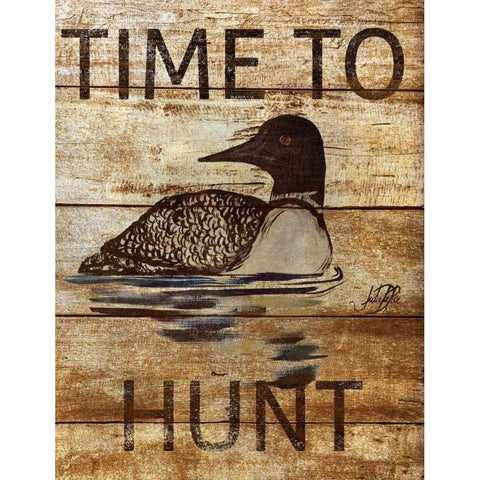 Time To Hunt  II Black Modern Wood Framed Art Print by DeRice, Julie