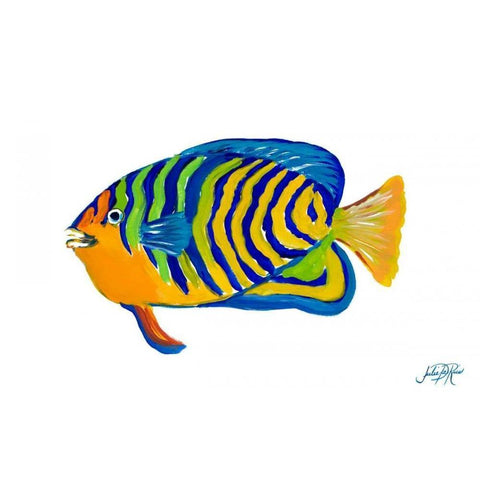 Fishy IV Black Modern Wood Framed Art Print by DeRice, Julie