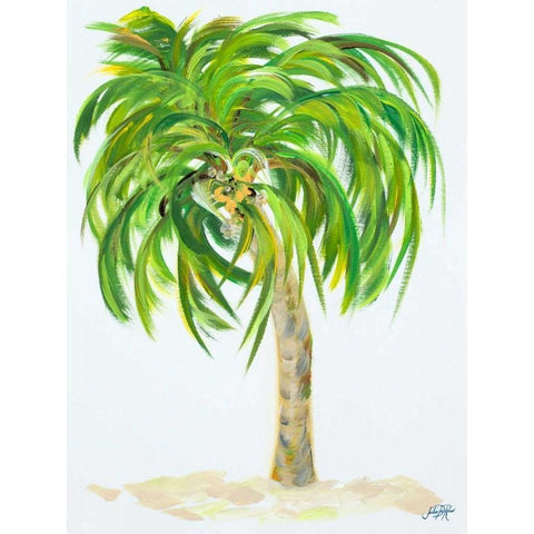 Palm Days III Black Modern Wood Framed Art Print with Double Matting by DeRice, Julie