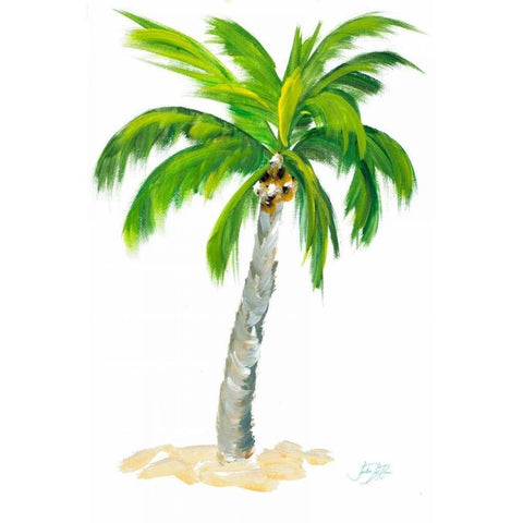 Palm Days V Black Modern Wood Framed Art Print by DeRice, Julie
