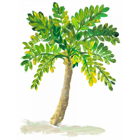 Palm Days IV Black Modern Wood Framed Art Print by DeRice, Julie