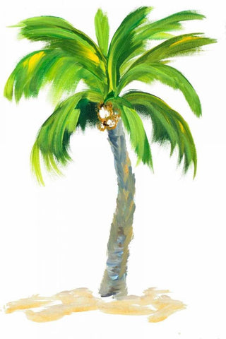 Palm Days VI Black Ornate Wood Framed Art Print with Double Matting by DeRice, Julie