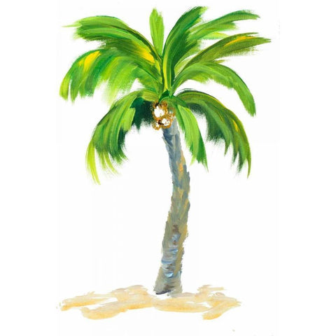 Palm Days VI Black Modern Wood Framed Art Print by DeRice, Julie