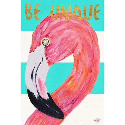 Be Unique Black Modern Wood Framed Art Print by DeRice, Julie