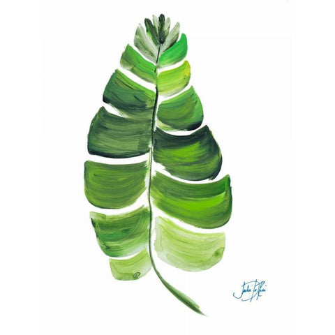 Giant Palm Leaf II Black Modern Wood Framed Art Print by DeRice, Julie