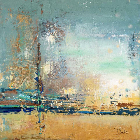 Adventure II Black Modern Wood Framed Art Print with Double Matting by Pinto, Patricia