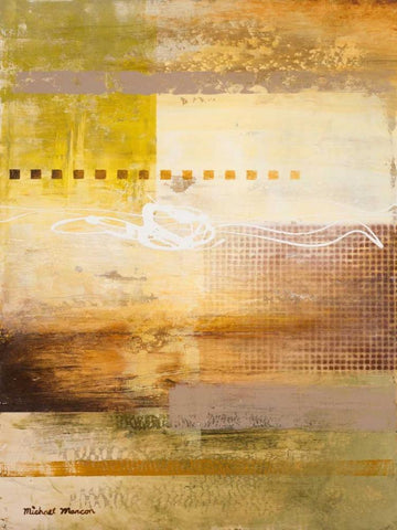 Warmth Coming Through I White Modern Wood Framed Art Print with Double Matting by Marcon, Michael