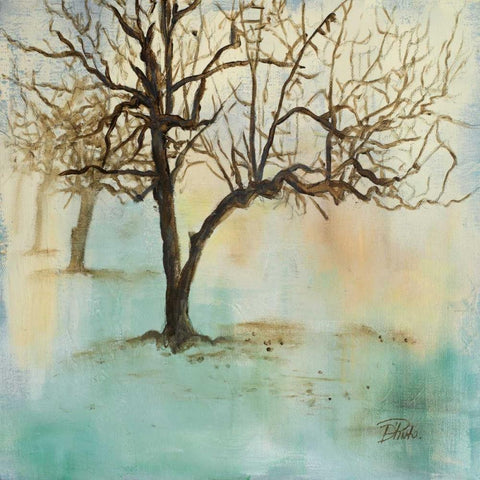 Serene Forest II Black Modern Wood Framed Art Print by Pinto, Patricia