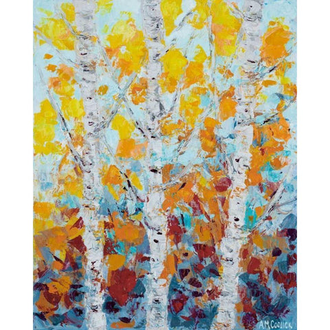 Aspen October II Black Modern Wood Framed Art Print by Coolick, Ann Marie