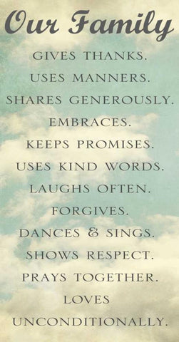 Our Family White Modern Wood Framed Art Print with Double Matting by Gardner, Sarah