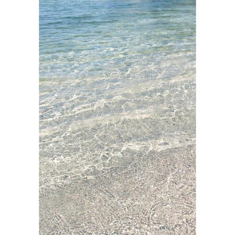 Crystal Clear Waters White Modern Wood Framed Art Print by Gardner, Sarah