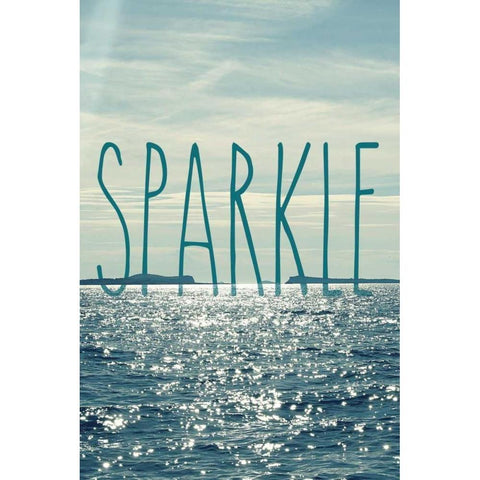 Sparkle White Modern Wood Framed Art Print by Gardner, Sarah