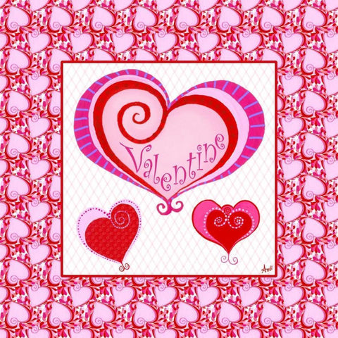 Art for the Heart II Gold Ornate Wood Framed Art Print with Double Matting by Metz, Andi
