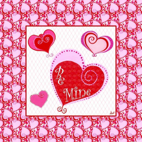 Art for the Heart II Black Modern Wood Framed Art Print by Metz, Andi
