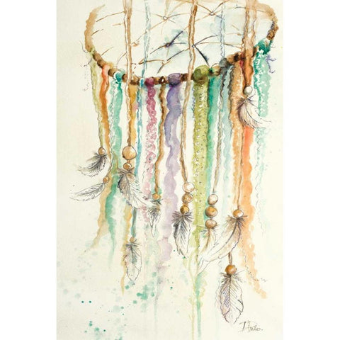 Dream Catcher II Gold Ornate Wood Framed Art Print with Double Matting by Pinto, Patricia