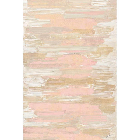 Blush Rhizome Black Modern Wood Framed Art Print with Double Matting by Coolick, Ann Marie