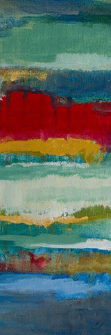 Splendid Sky Panel II White Modern Wood Framed Art Print with Double Matting by Loreth, Lanie